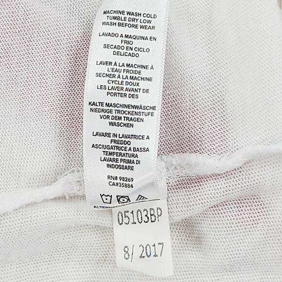 Bad Ass Babes Club T-Shirt Alternative Apparel White Graphic Red Ringer Tee M - Picture 9 of 9